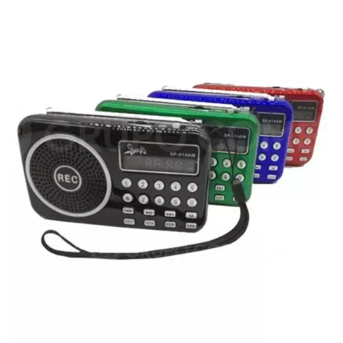 Radio Mini De Bolsillo Potente Con Linterna Digital Memoria