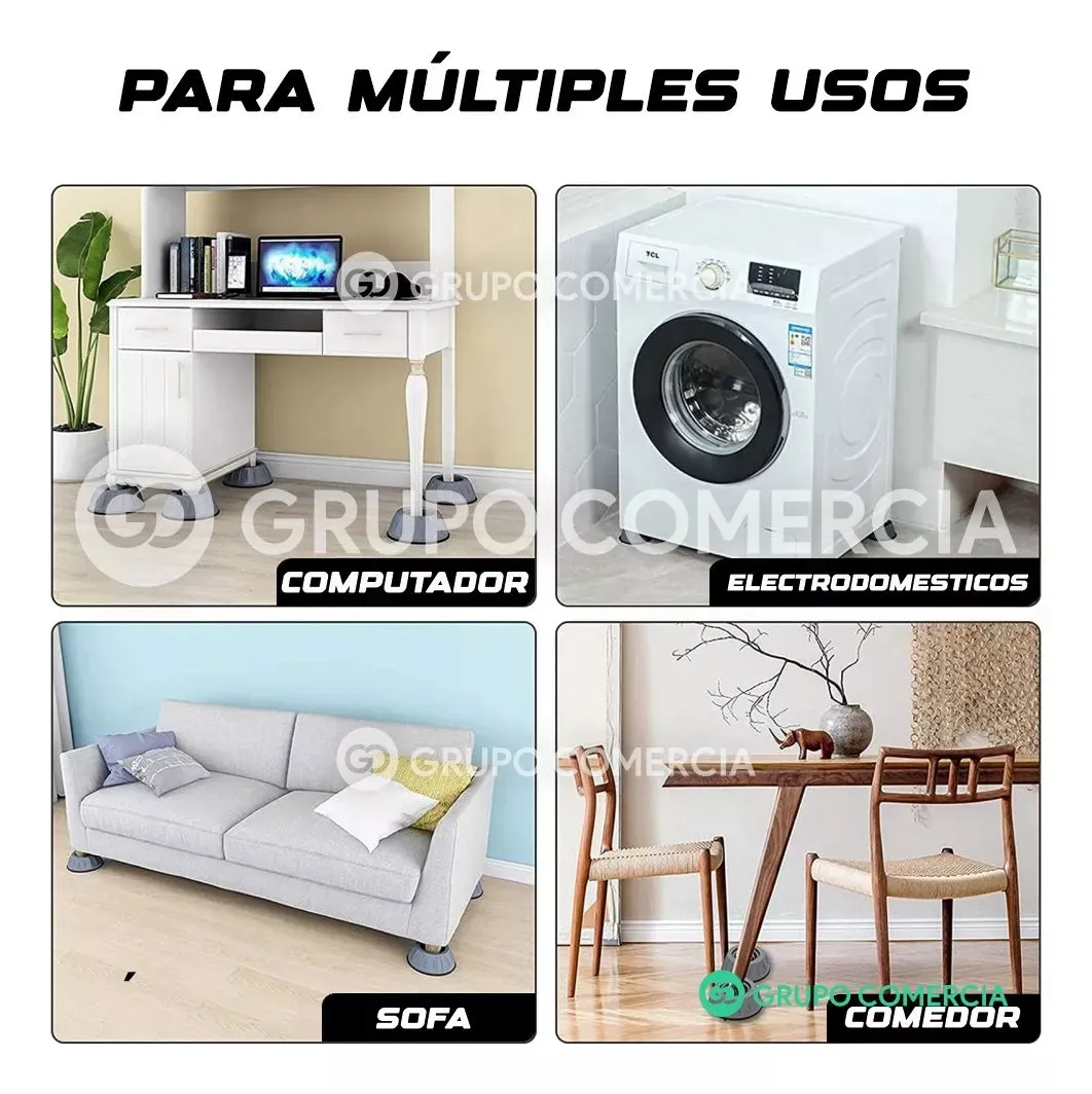 Bases Soportes Para Lavadora Electrodomésticos Antivibracion