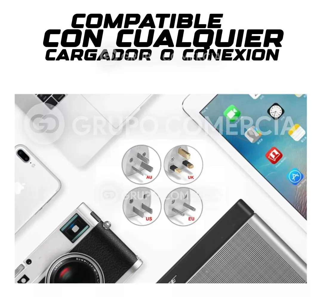 Adaptador Convertidor Enchufe Universal Europeo Americano