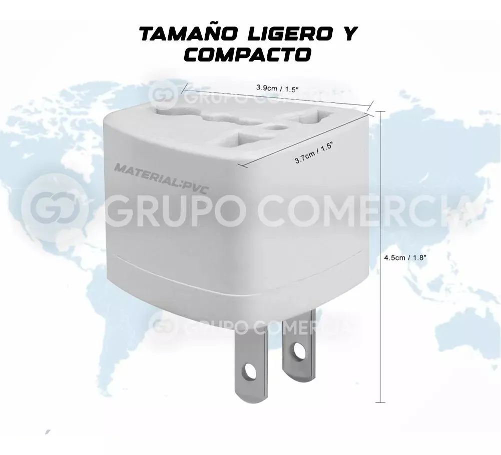 Adaptador Convertidor Enchufe Universal Europeo Americano