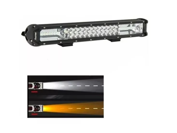 Barra Exploradora Led Dual Color Potente Vehículos 38 Cm