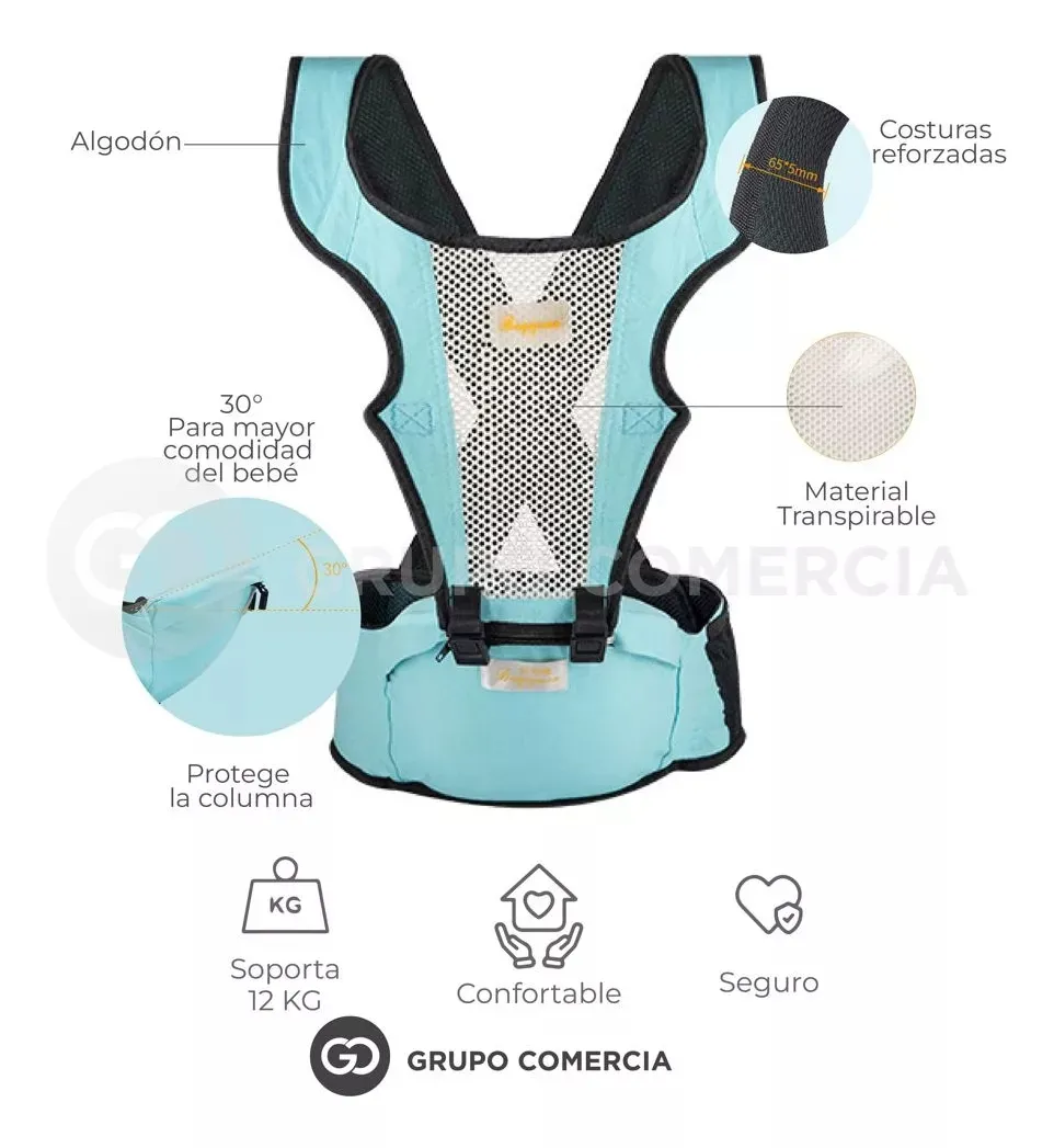 Cargador Para Bebe Tipo Silla Ergonómico De Máxima Comodidad