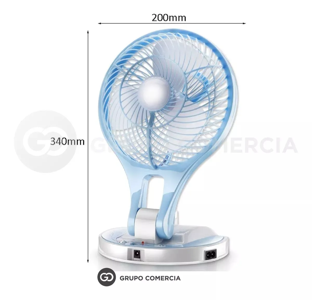 Mini Ventilador Portátil Recargable 2 Velocidades Inclinable