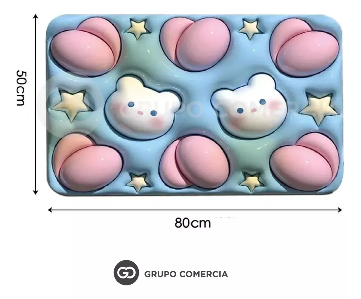 Tapete Pie De Cama O Baño 50Cm X 80Cm Antideslizante