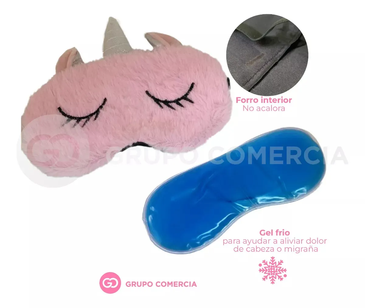 Antifaz Para Dormir Con Gel Descansar Mejor Peluche