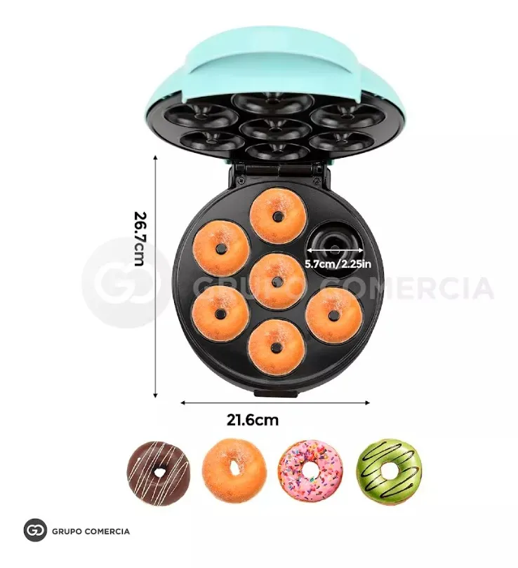 Máquina Antiadherente Para Repostería En Casa 7 Mini Donas