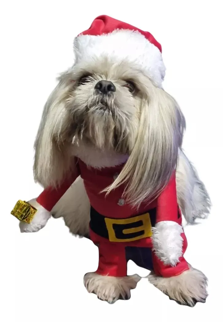 Traje Navideño Para Mascota Perro Gato Papa Noel
