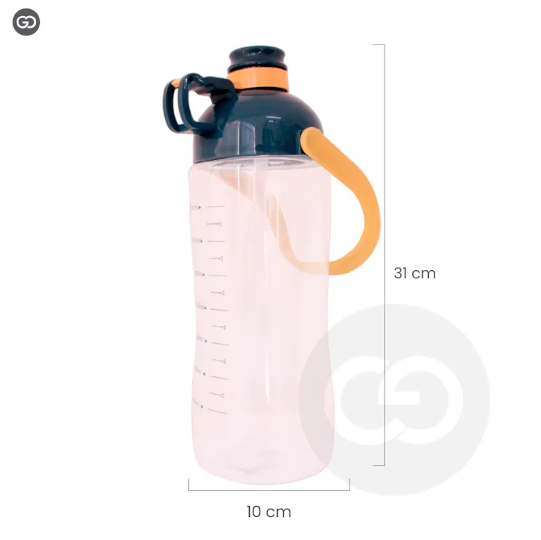 Botella Botilito Agua Deportivo Grande Lineas Guías 1600ml
