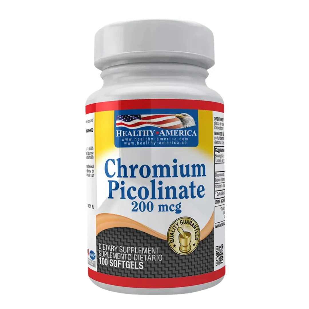 Chromium Picolinate 200 Mcg Healthy America