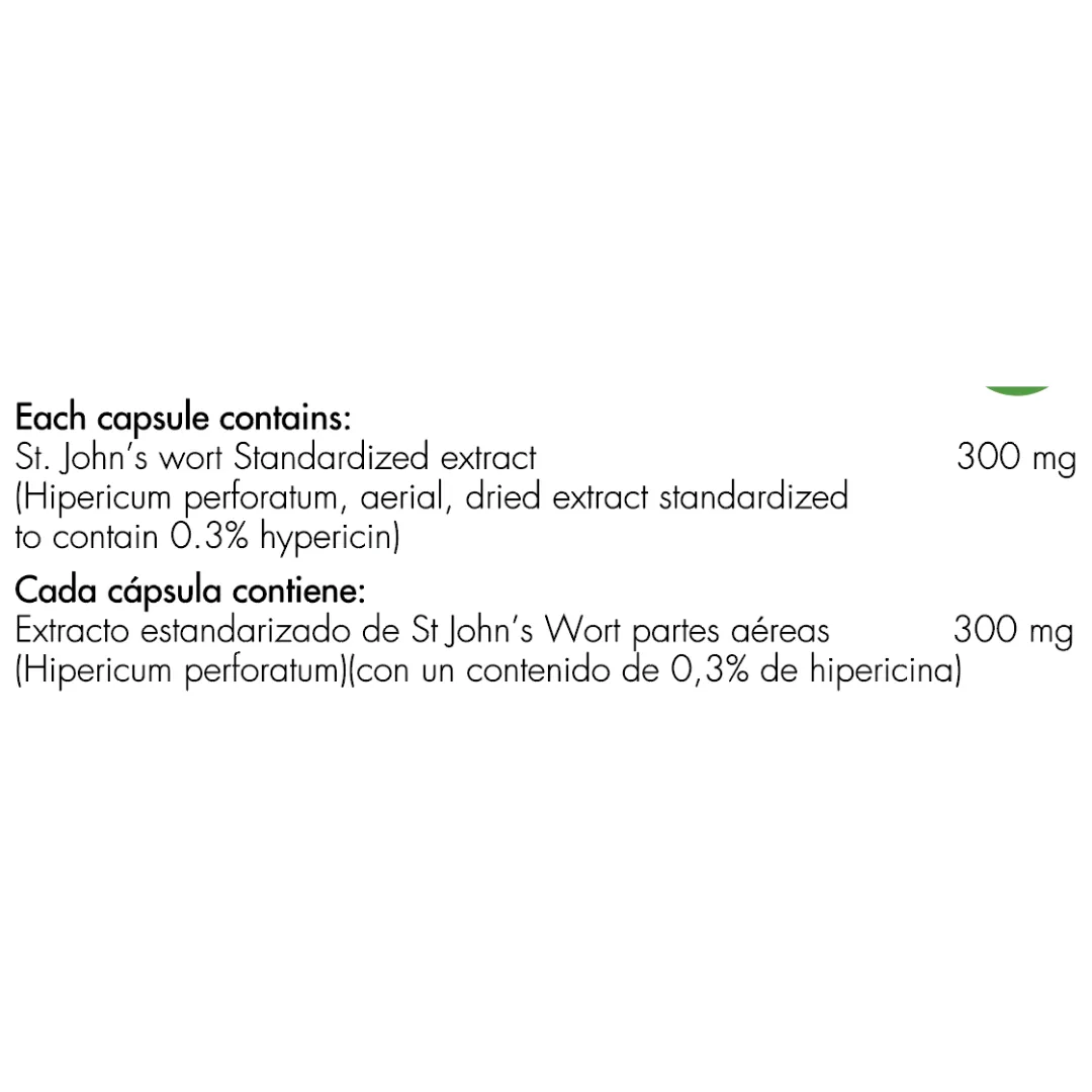  St. John’s Wort 300 Mg 100 Capsulas Healthy America