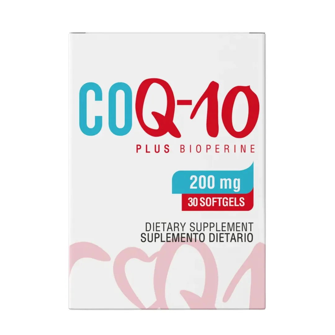 CoQ-10 200 Mg Plus Bioperine 30 Capsulas Healthy America