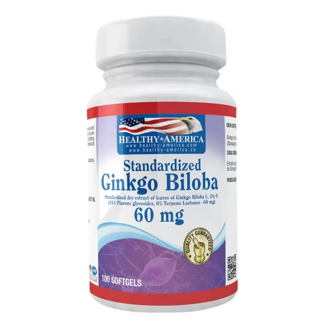  Ginkgo Biloba 60 Mg 100 Capsulas Healthy America