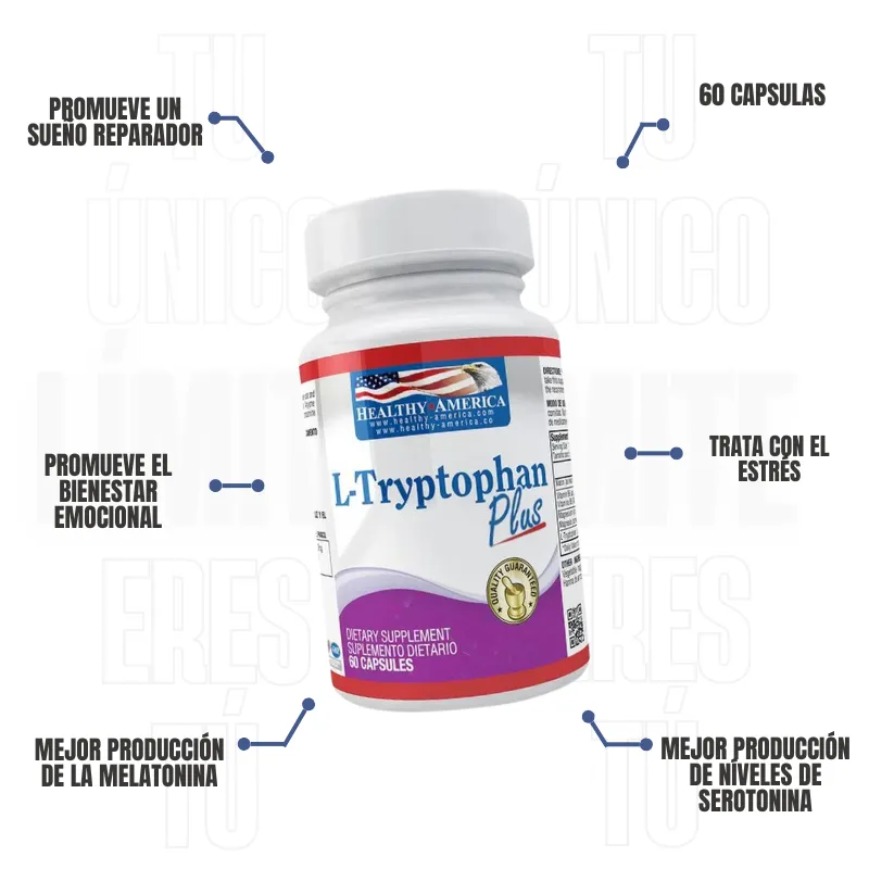  L- Tryptophan 100 Mg 60 Capsulas Healthy America