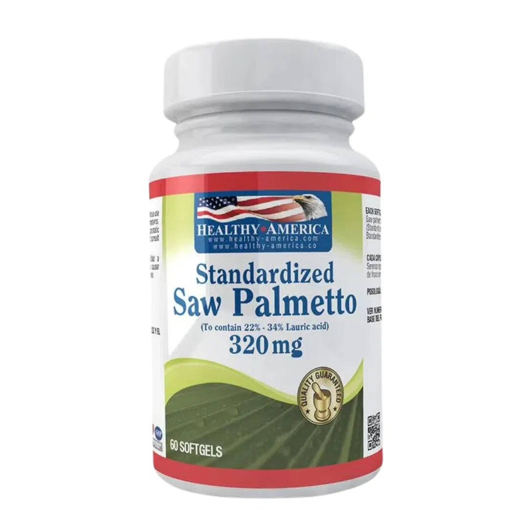 Saw Palmetto 320 Mg 60 Capsulas Healthy America