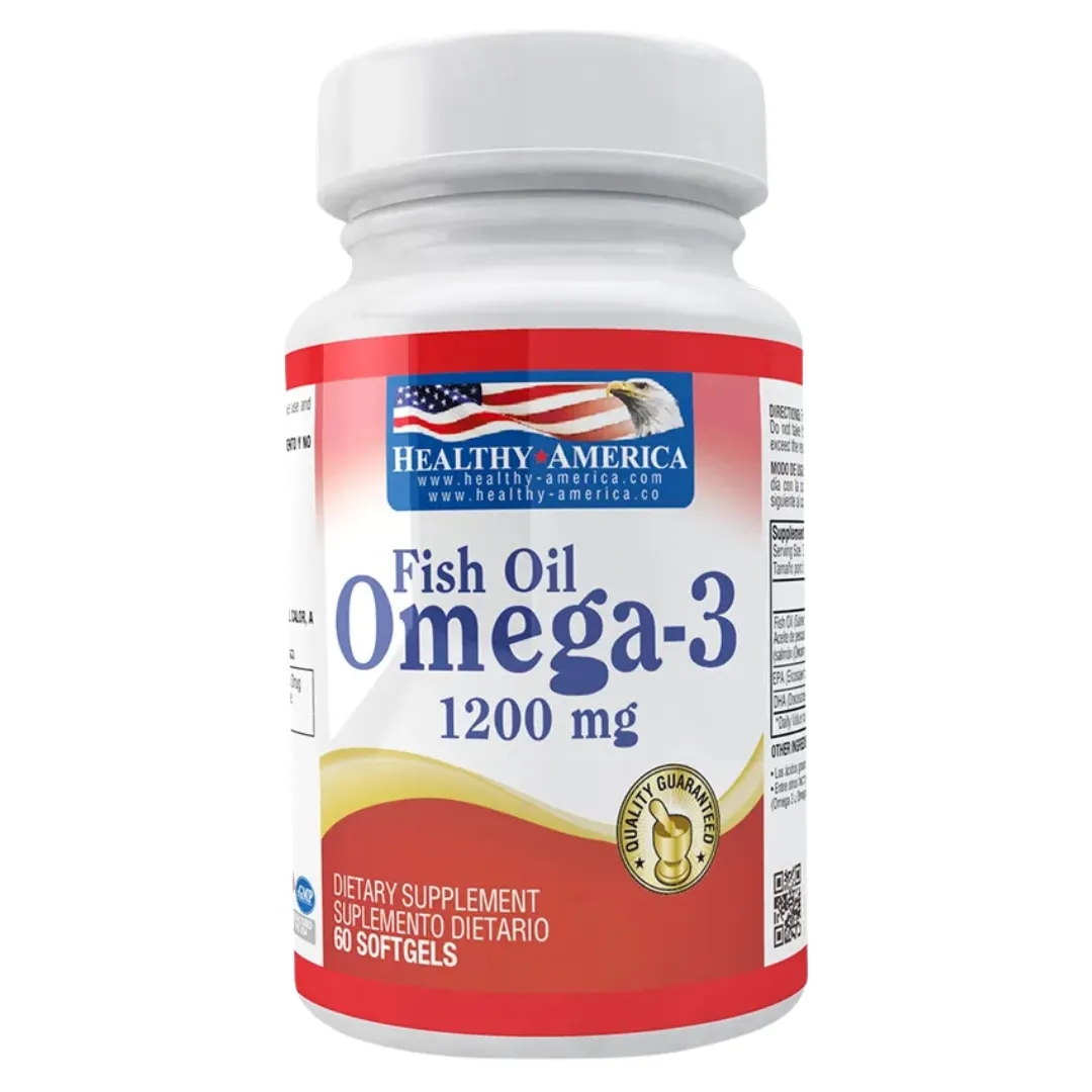 Fish- Oil Omega 3 1200 Mg 60 Capsulas Healthy America