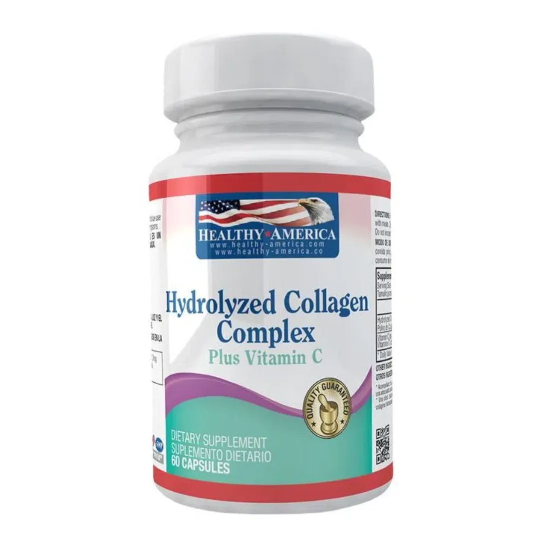 Collagen Complex Plus Vitamin C 60 Capsulas Healthy America