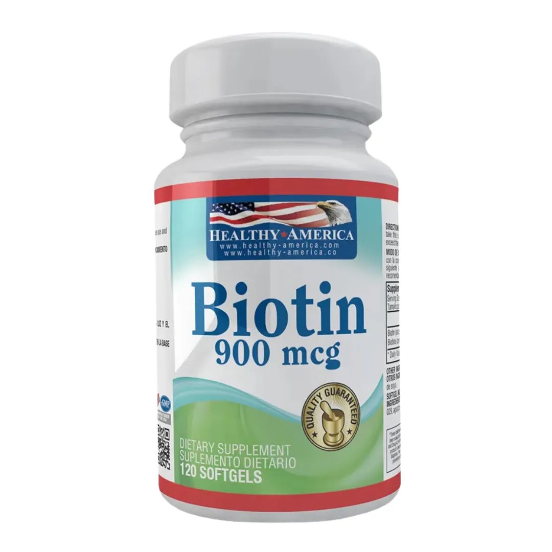Biotin 900 Mcg 120 Capsulas Healthy America