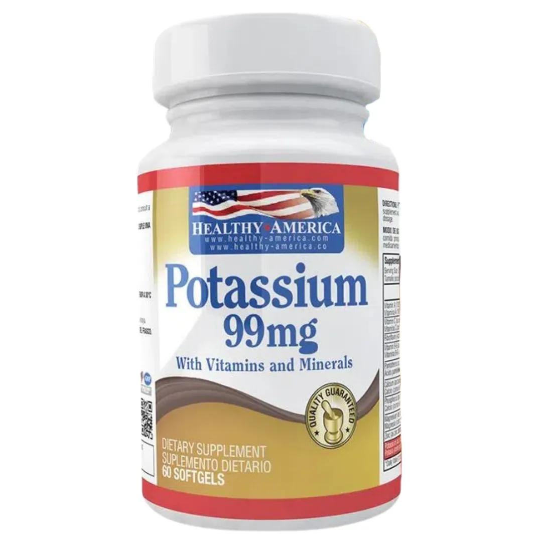 Potassium 99 Mg 60 Capsulas Healthy America