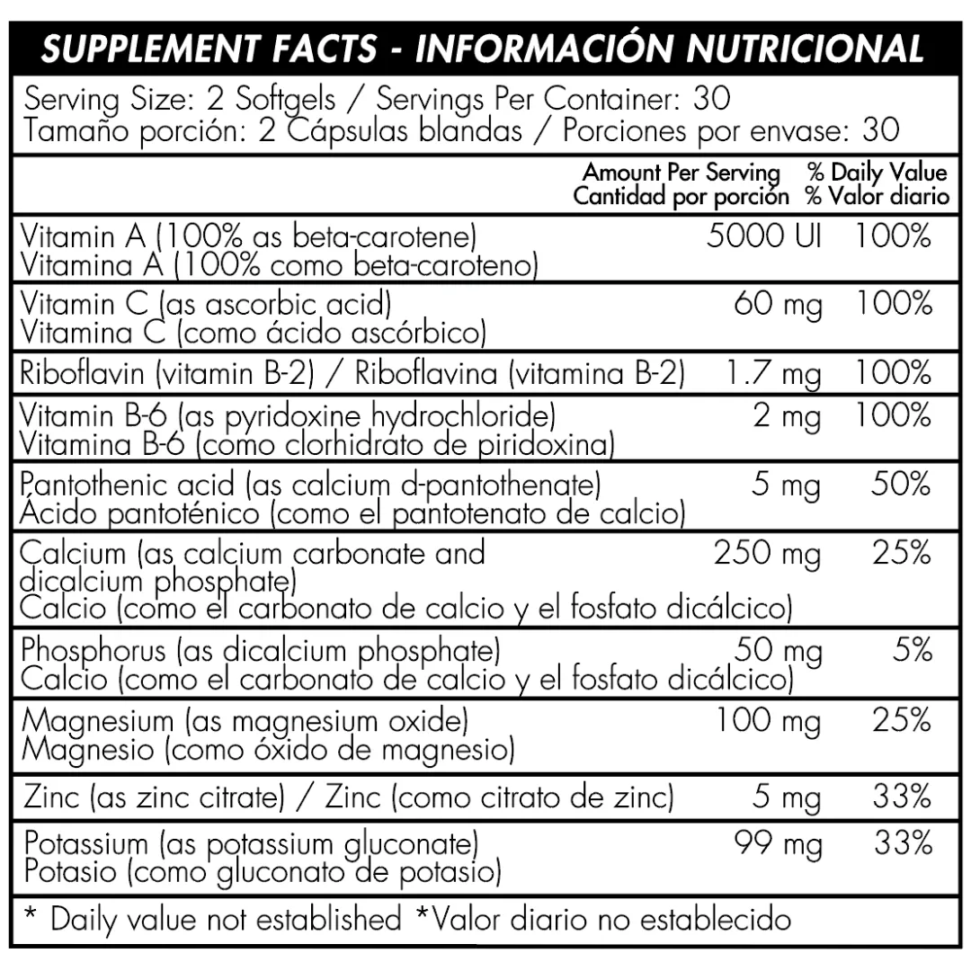 Potassium 99 Mg 60 Capsulas Healthy America