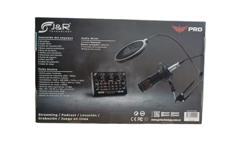 Micrófono Profesional MCJR-009 Con (Audio Mixer)