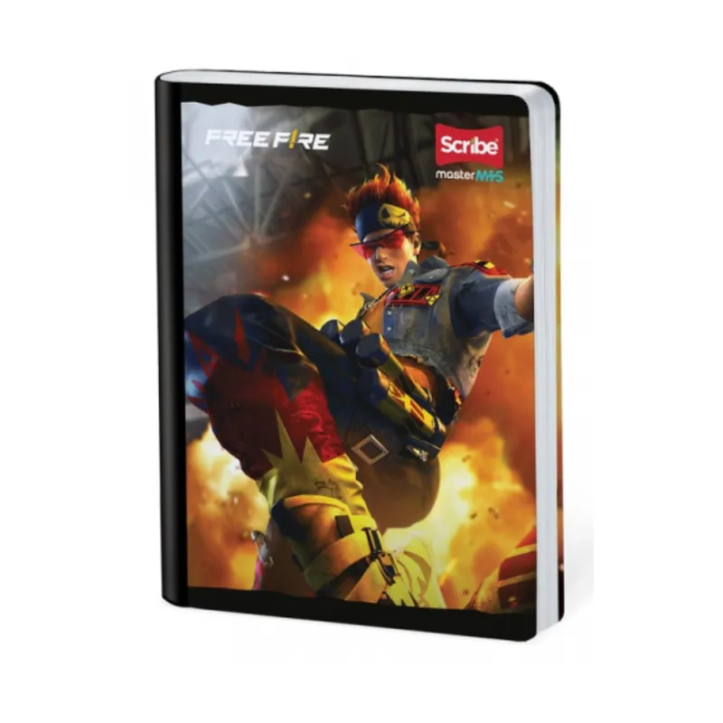 Cuaderno Cosido Cuadriculado Free Fire 100 Hojas Scribe Unidad