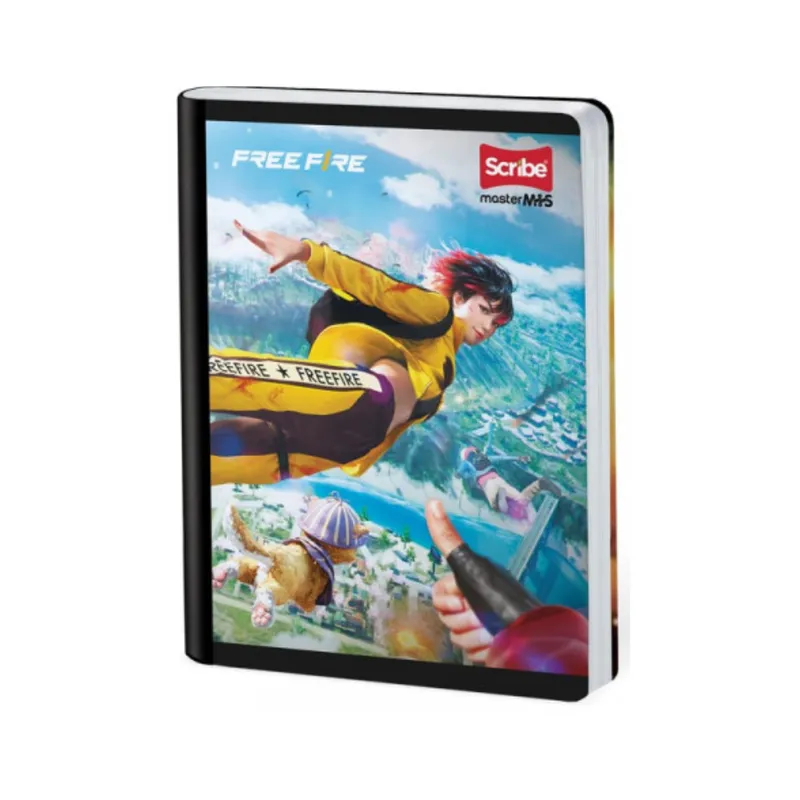 Cuaderno Cosido Cuadriculado Free Fire 100 Hojas Scribe Unidad