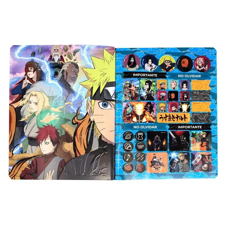 Cuaderno Cosido Cuadriculado Naruto 100 Hojas Norma Unidad