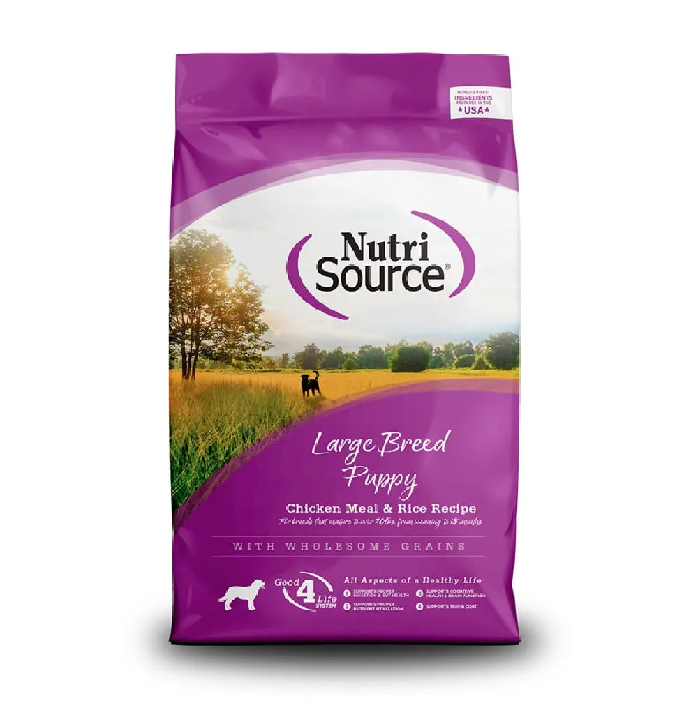 Comida Para Perros Nutrisource Large Breed Puppy Chicken & Rice 6,8 Kg