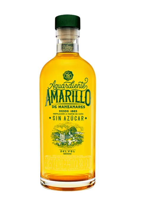 Aguardiente Original Amarillo Manzanares Sin Azucar 750 Ml