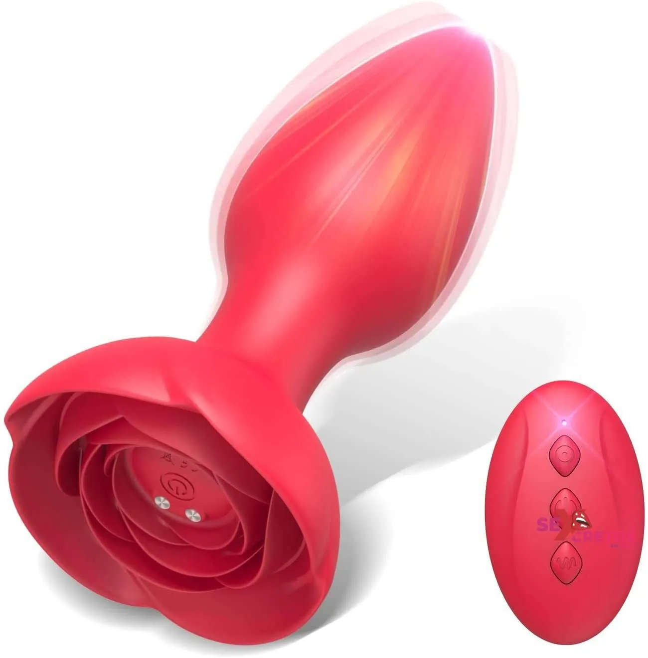 Vibrador Anal De Silicona Rosa Con Control Remoto Juguete Sexual, Masajeador De Próstata