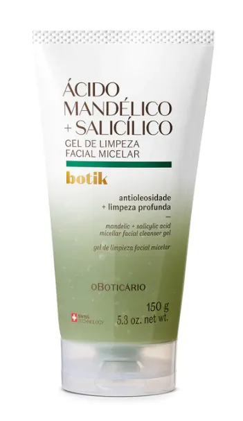 Gel De Limpieza Facial, Micelar Acido Mandelico, Salicilico Oboticario 150g botik Ref: 4473