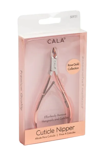 Pinza Para Cuticula Cala Oro Rosa 50931