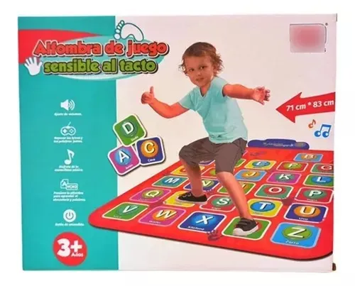 Alfombra Tapete Didáctica Abecedario Con Sonido Infantil ABC