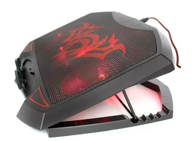 Base Refrigerante Gamer Tribal Roja 3 Ventiladores (Huge) Ref: Bfx01