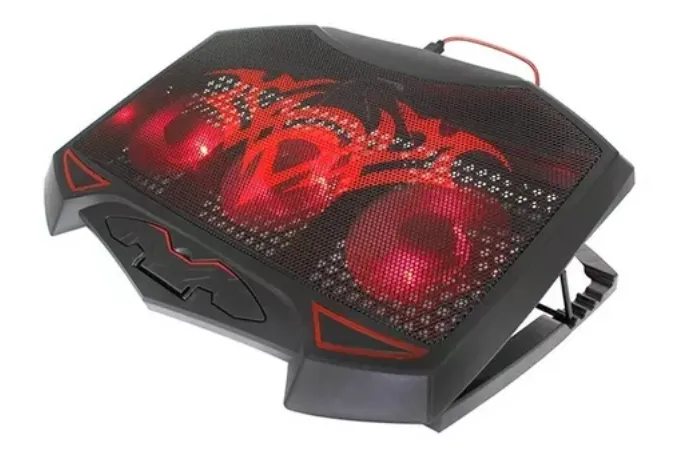 Base Refrigerante Gamer Tribal Roja 3 Ventiladores (Huge) Ref: Bfx01