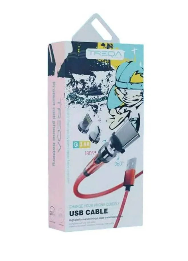 Cable Magnético Micro Usb Tipo C ¡Phone Treqa CA-847