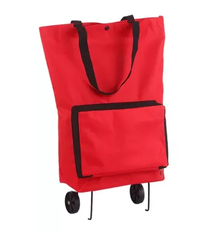 Carrito Para Compras Con Ruedas Rojo