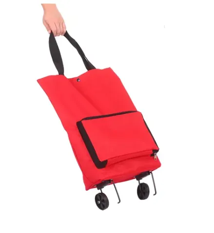 Carrito Para Compras Con Ruedas Rojo