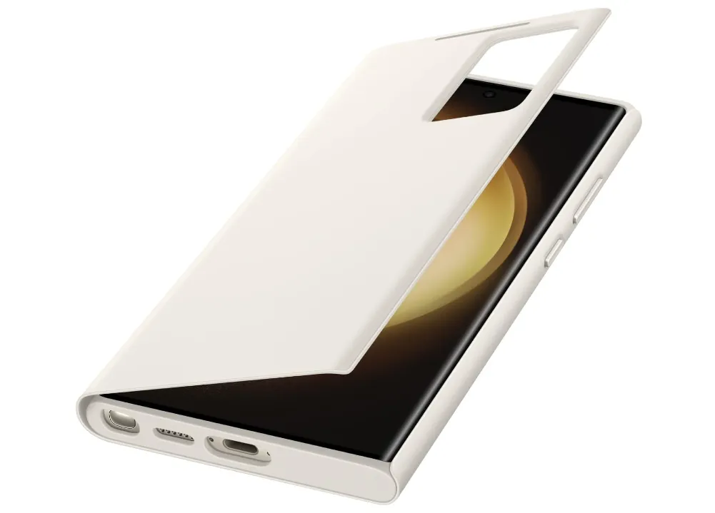 Estuche Para Celular Samsung Galaxy S23 Ultra Crema Original 