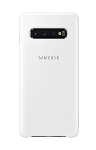 Estuche Para Celular Clear View Cover Galaxy S10 Original Blanco