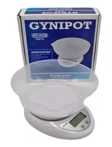 Balanza Digital Con Taza 5kg, Gynipot E.P. Ref: Gy-A09