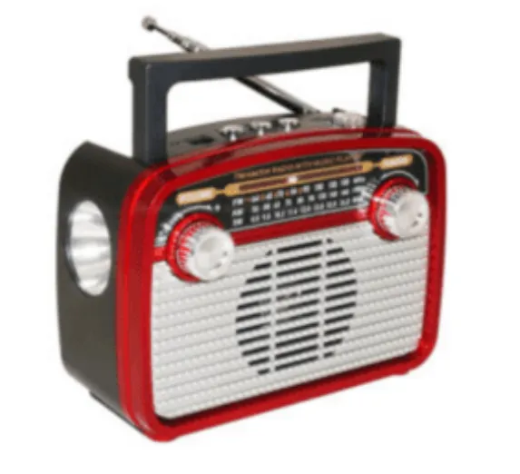 Radio Vintage Recargable, USB , AM, FM, SD, Con Linterna (Monzu) Ref: HN-281