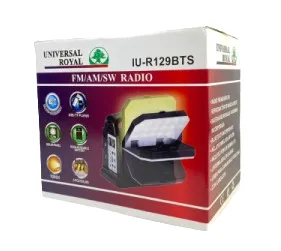 Radio Lampara Solar Kit Multifuncional Recargable Panel (Monzu) Ref: IU-R129BTS