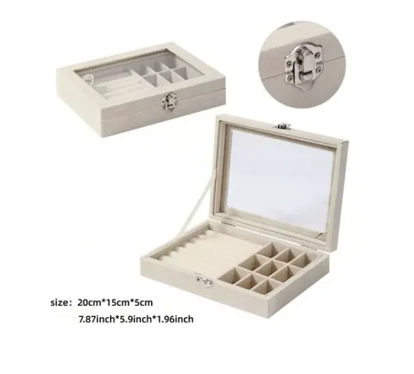 Joyero Organizador Beige 