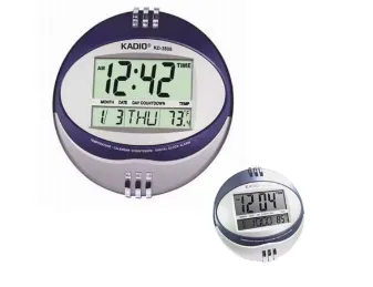 Reloj Digital de Pared Ovalado Alarma Temperatura (Monzu) Kadio Ref: KD-3806