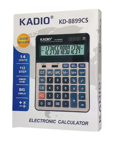 Calculadora Electrónica Grande 14 Dígitos Kadio (Monzu) Ref. Kd -8899Cs