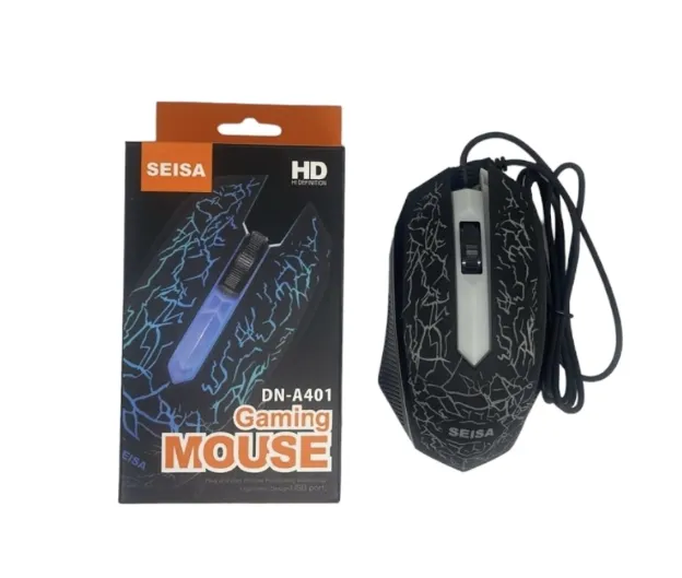 Mouse Tipo Gamers Retro Iluminado Dn-A401