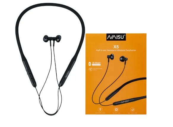 Audifonos Bluetooth Cuellera Naisu Ns-X5 Negro