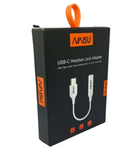 Adaptador Conector De Auriculares Usb-c 3.5mm Naisu Tc-Aux