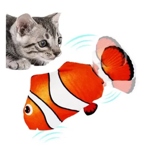 Juguete Pescado Eléctrico Para Gatos Nemo 